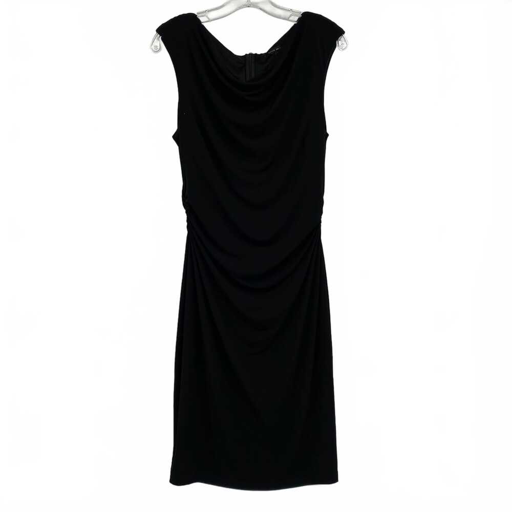 David Meister Black Ruched Mini Dress | Womens 12